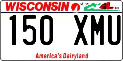 WI license plate 150XMU