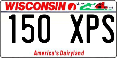 WI license plate 150XPS