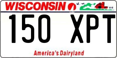 WI license plate 150XPT