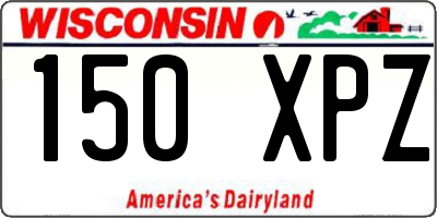 WI license plate 150XPZ