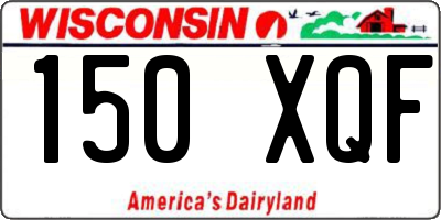 WI license plate 150XQF