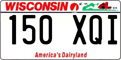 WI license plate 150XQI