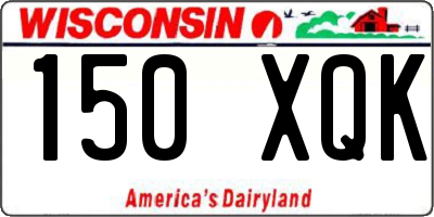 WI license plate 150XQK