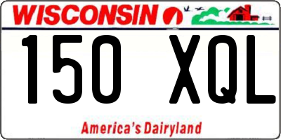 WI license plate 150XQL