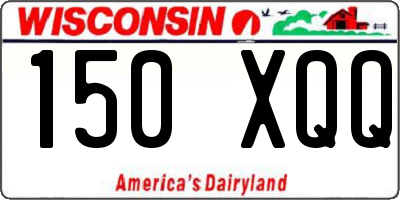 WI license plate 150XQQ