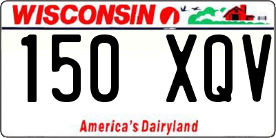 WI license plate 150XQV