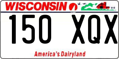WI license plate 150XQX
