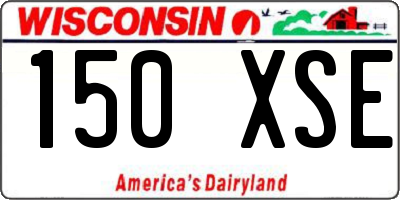 WI license plate 150XSE