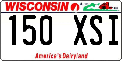 WI license plate 150XSI