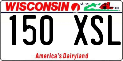 WI license plate 150XSL