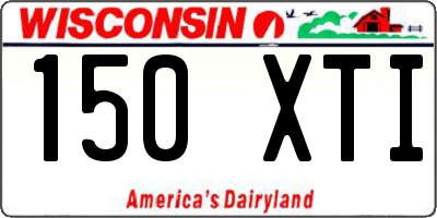WI license plate 150XTI