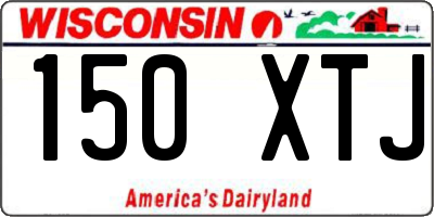 WI license plate 150XTJ