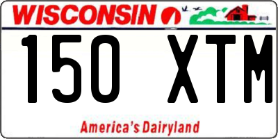 WI license plate 150XTM