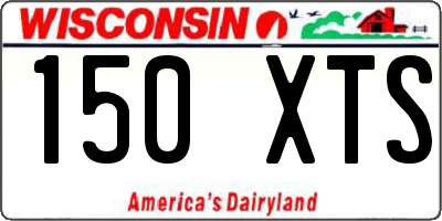WI license plate 150XTS