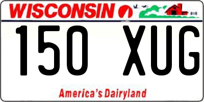 WI license plate 150XUG