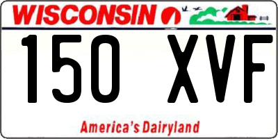 WI license plate 150XVF