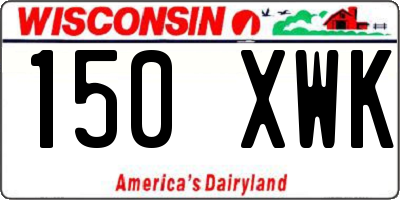 WI license plate 150XWK