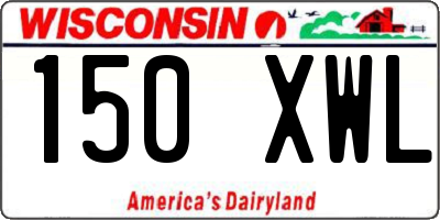WI license plate 150XWL