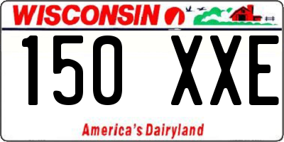 WI license plate 150XXE