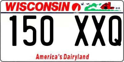 WI license plate 150XXQ
