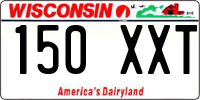 WI license plate 150XXT