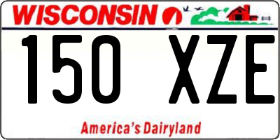 WI license plate 150XZE