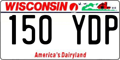 WI license plate 150YDP