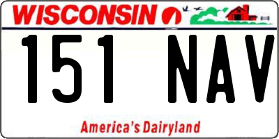 WI license plate 151NAV