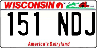 WI license plate 151NDJ