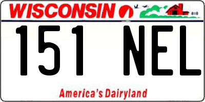 WI license plate 151NEL