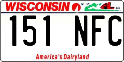 WI license plate 151NFC
