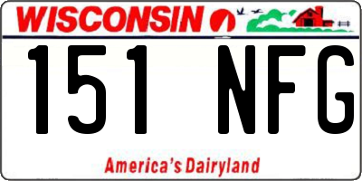 WI license plate 151NFG