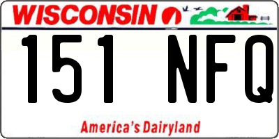 WI license plate 151NFQ