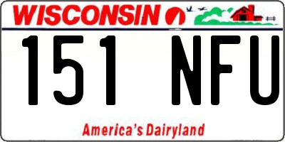 WI license plate 151NFU