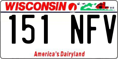 WI license plate 151NFV