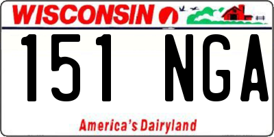WI license plate 151NGA