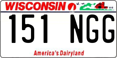 WI license plate 151NGG