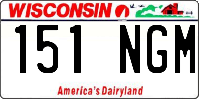 WI license plate 151NGM