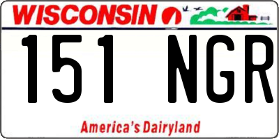 WI license plate 151NGR