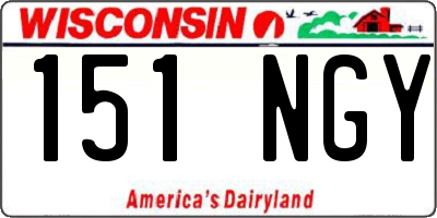 WI license plate 151NGY
