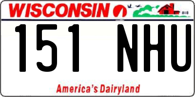 WI license plate 151NHU