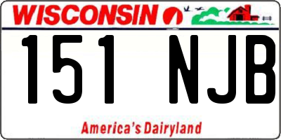 WI license plate 151NJB