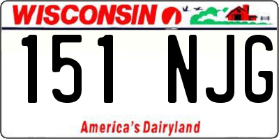 WI license plate 151NJG