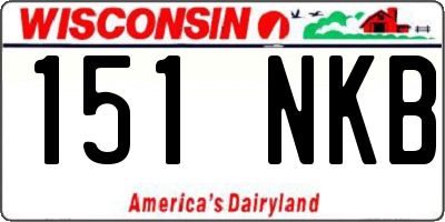 WI license plate 151NKB