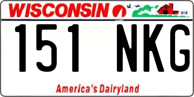 WI license plate 151NKG
