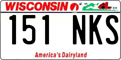 WI license plate 151NKS