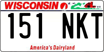 WI license plate 151NKT