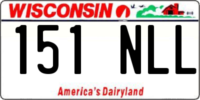 WI license plate 151NLL