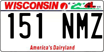 WI license plate 151NMZ