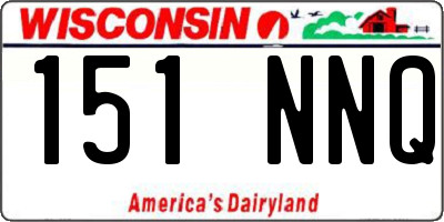 WI license plate 151NNQ